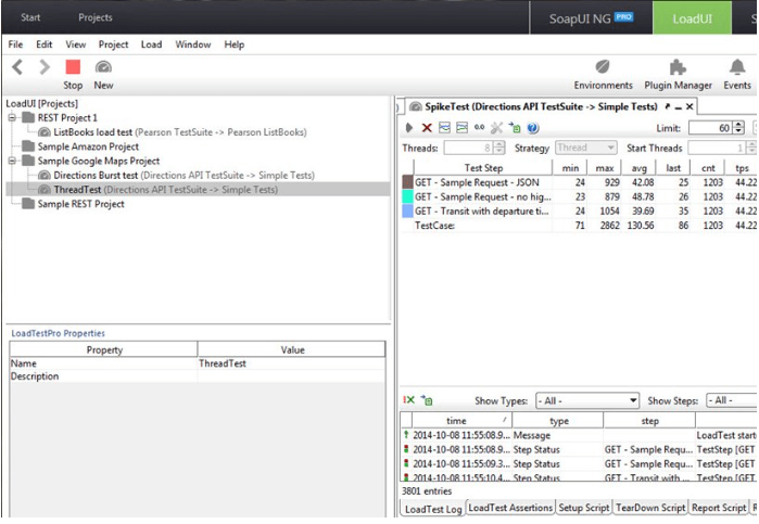 LoadUI NG Pro - Parallel Load Testing