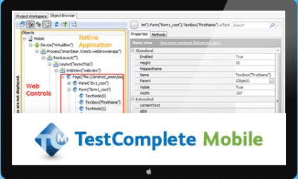 TestComplete Mobile Automated Testing Tools