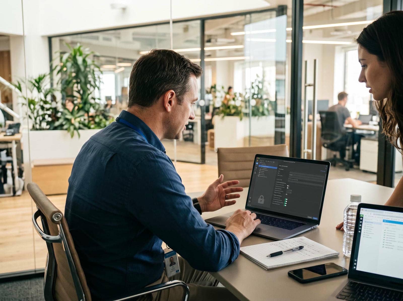 An IT and security leader reviewing database access controls